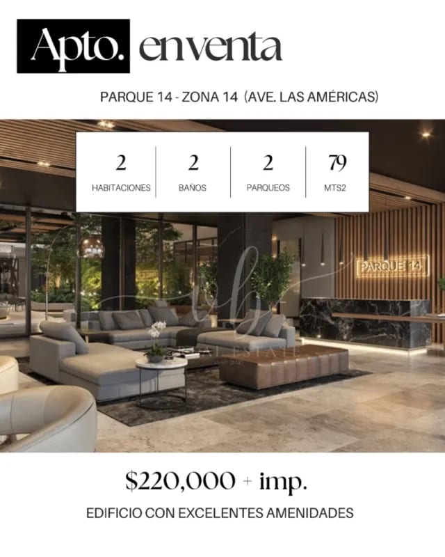Apartamento en venta - Parque 14 - zona 14 — Apartamento en Venta en Parque 14, Zona 14, Guatemala, Ciudad — foto 1 de 1