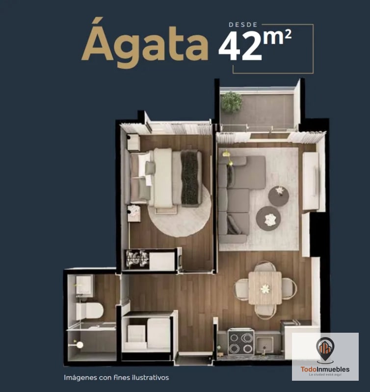 Apartamento en Venta en Atarah z10 de 1 habitación - 6