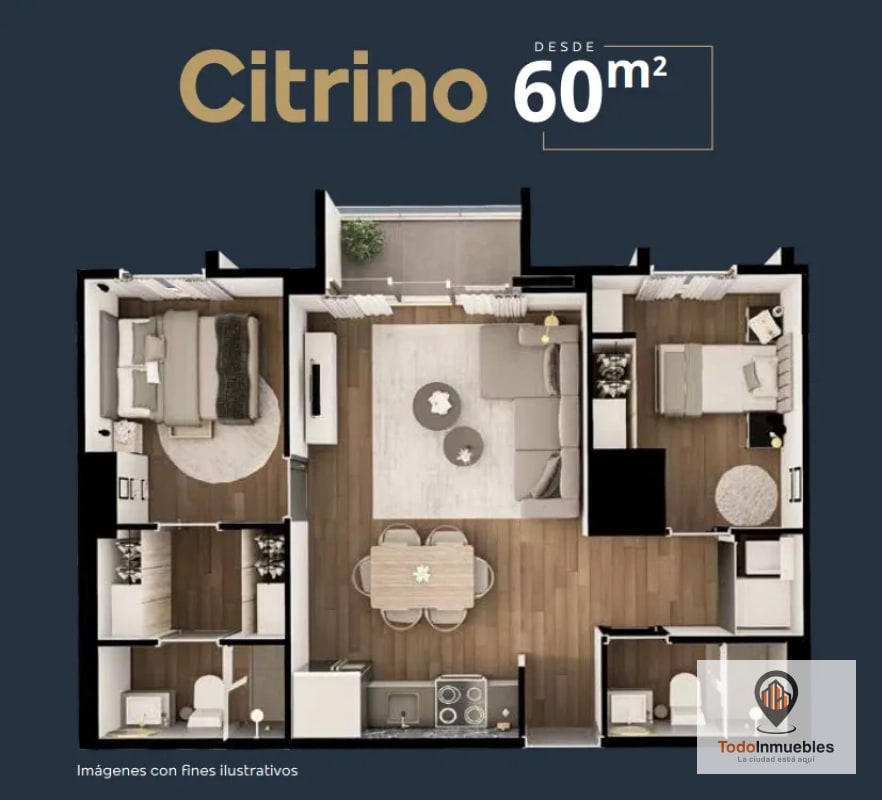 Apartamento en Venta en Atarah z10 de 2 habitación - 12