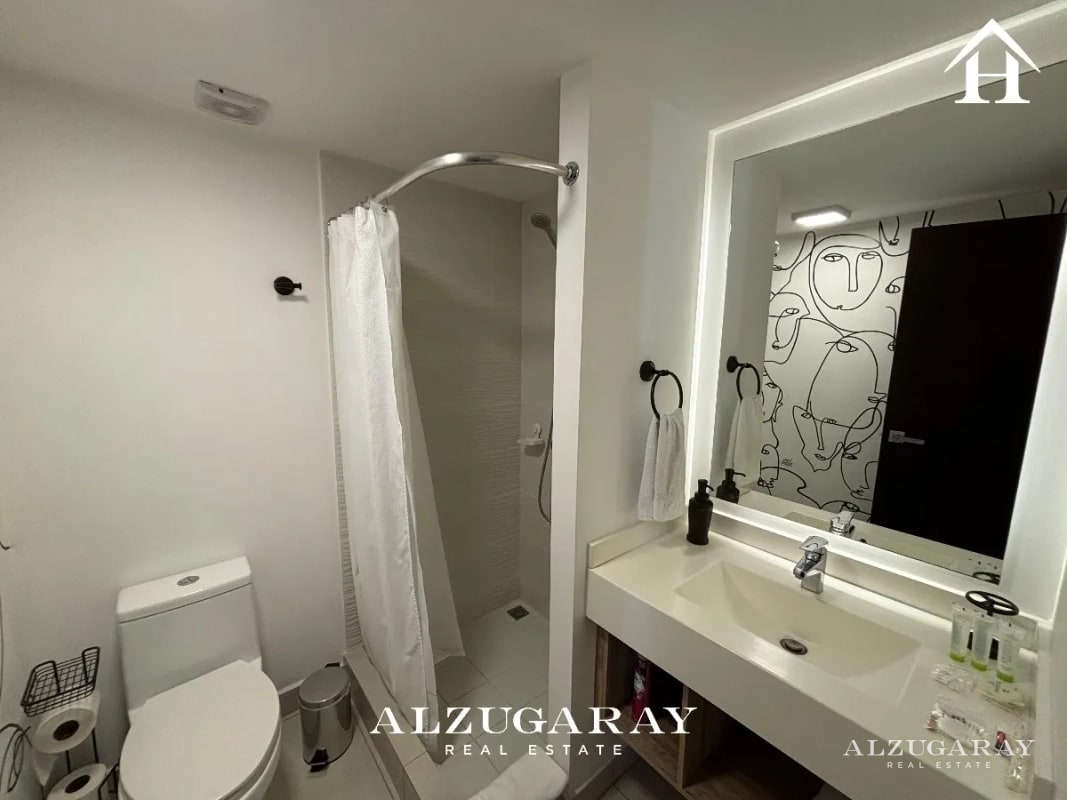 APTO. AMUEBLADO C/ TERRAZA 2 HAB / EDIFICIO BE 14, ZONA 14 — Apartamento en Alquiler en Be14, Zona 14, Guatemala, Ciudad — foto 8 de 11