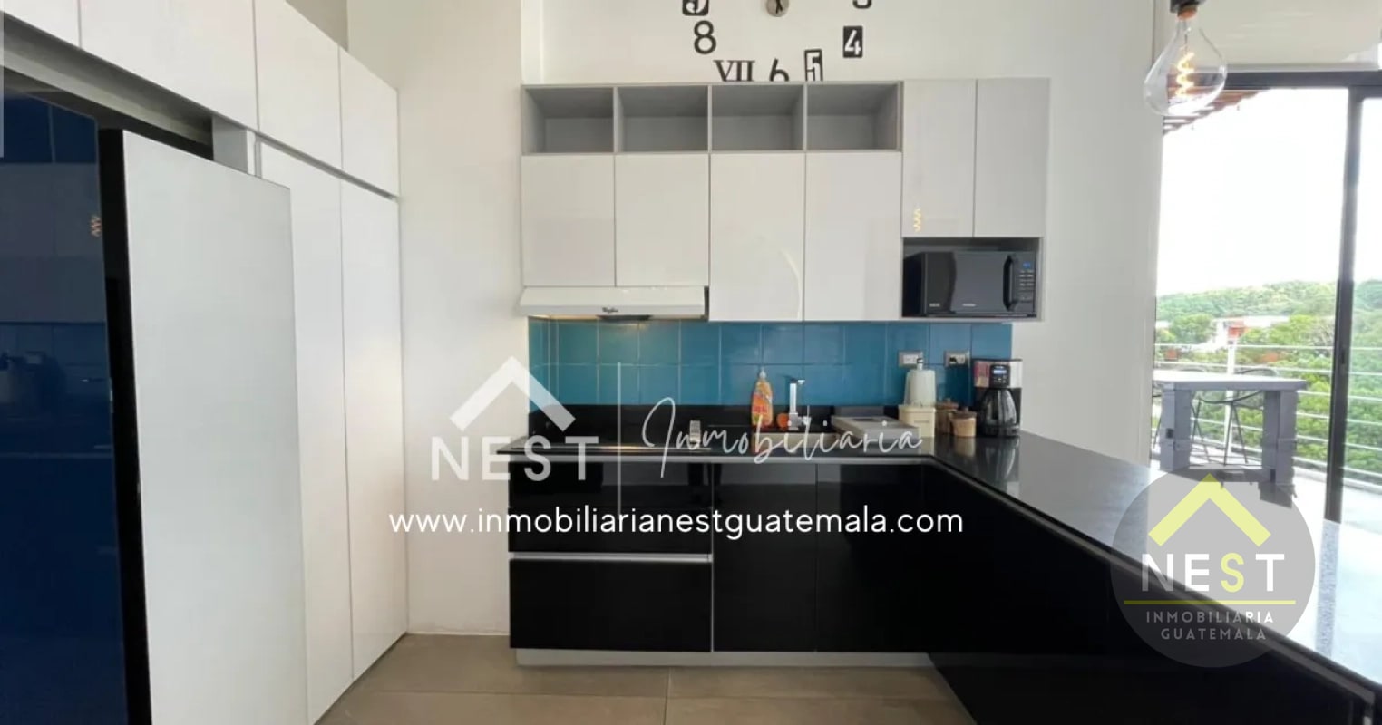 Penthouse amueblado con acabados de lujo y una terraza única, en Renta | SHIFT CAYALÁ - Zona 16 - 13