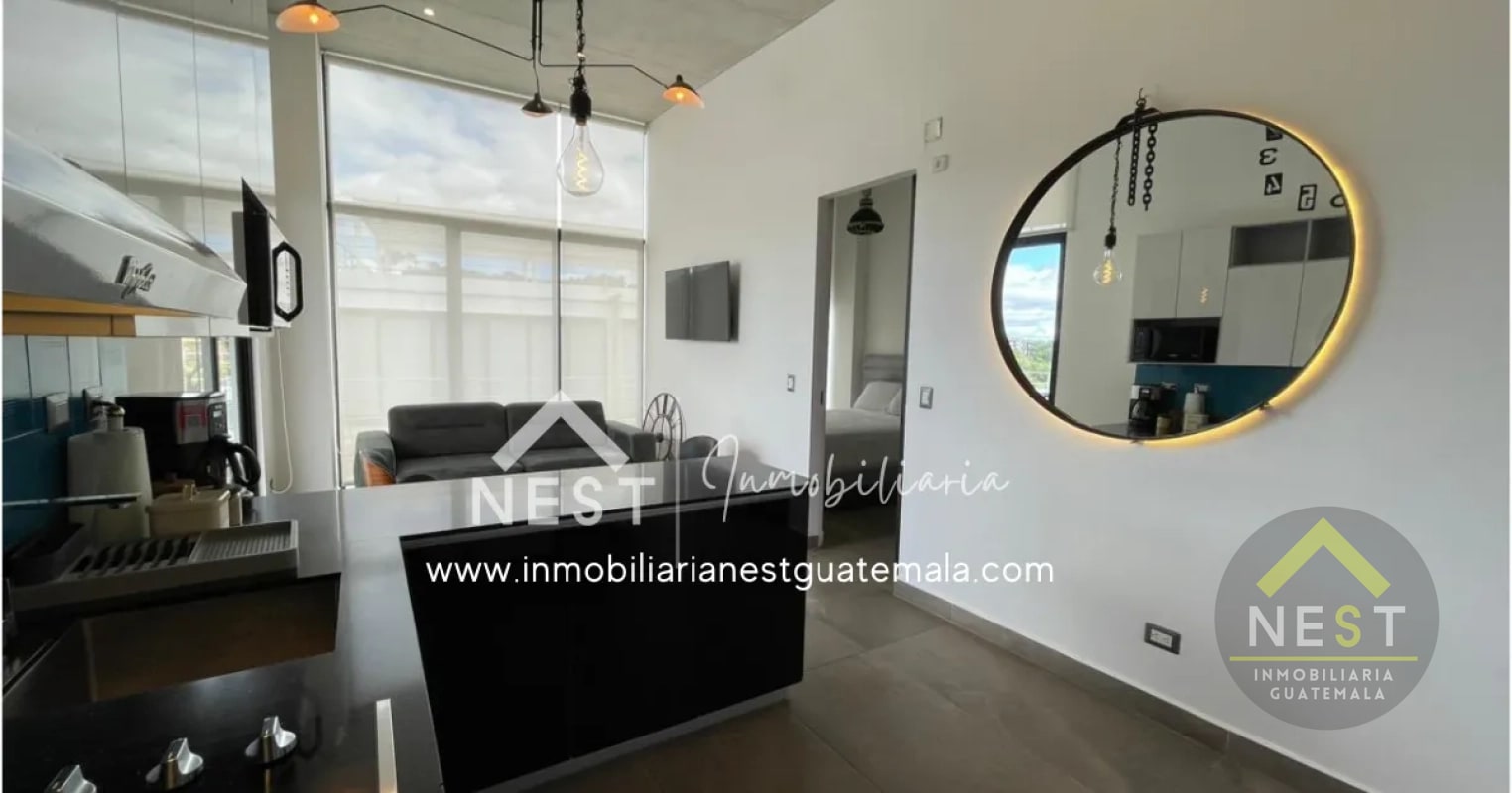 Penthouse amueblado con acabados de lujo y una terraza única, en Renta | SHIFT CAYALÁ - Zona 16 - 12