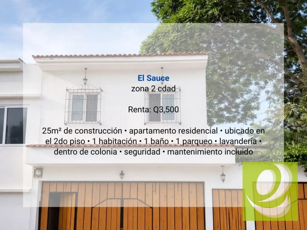 Apartamento en Renta en El Sauce zona 2 cdad - 2