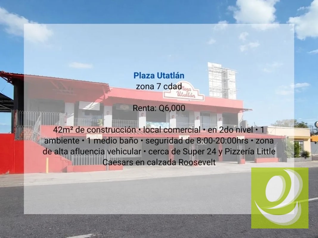 Local en Renta en Plaza Utatlán zona 7 cdad - 2