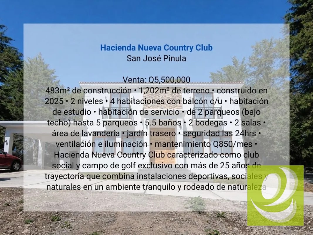 Casa en Venta en Hacienda Nueva Country Club San José Pinula - 2