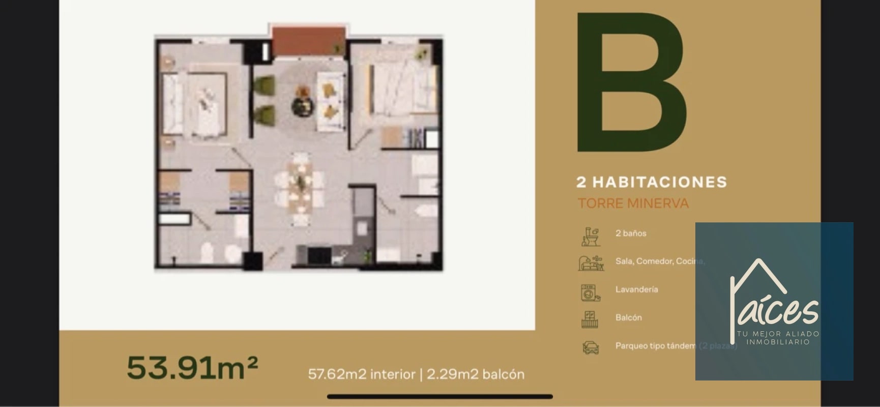 Apartamento estudio en venta MINERVA Zona 2 (D) - 9