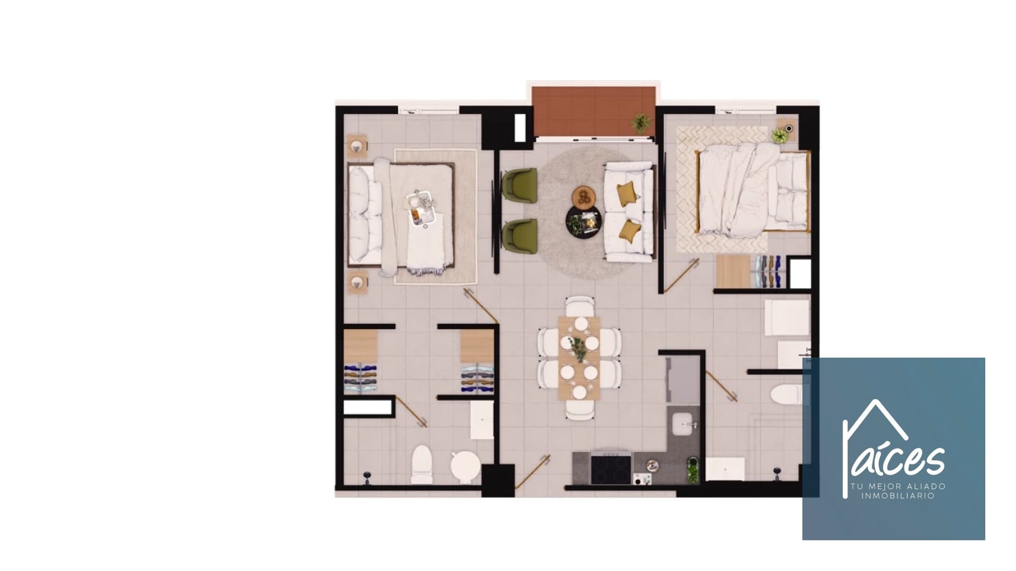 Apartamento estudio en venta MINERVA Zona 2 (D) - 8