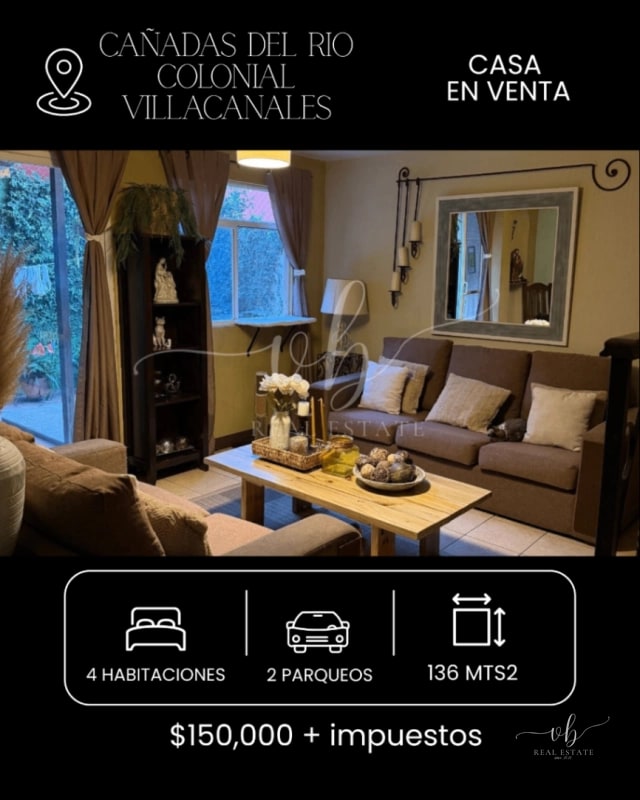 Casa en venta - Residencial Cañadas del Río Colonial / Villa Canales - 1