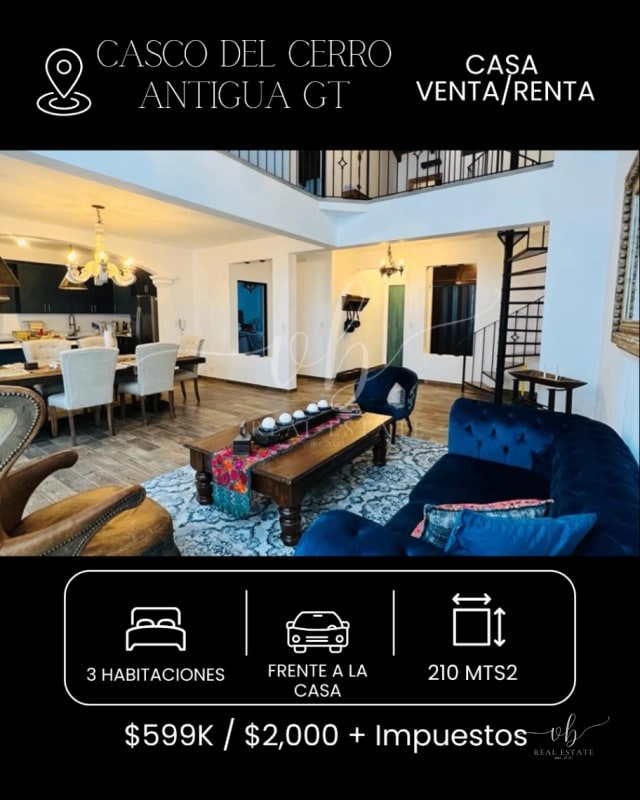 Casa en venta(amueblada) - Casco del Cerro - Antigua Guatemala - 12