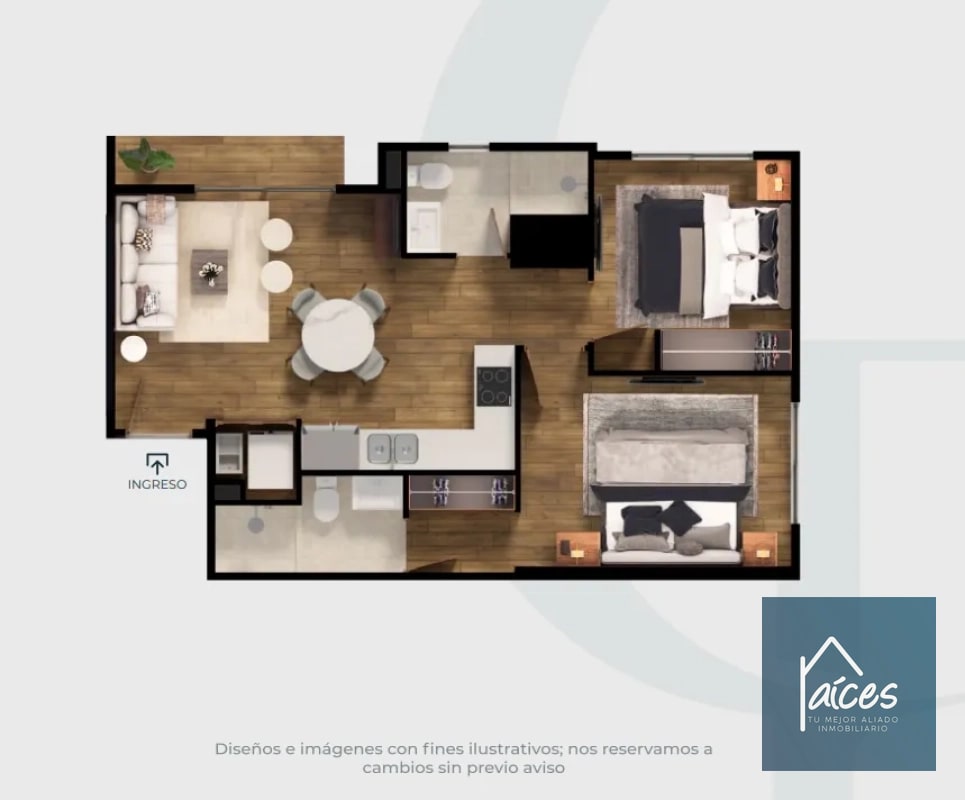 Apartamento en venta Modelo 1 CASA FIORE Zona 10 (D) - 4