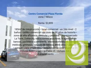 Local en Renta en Centro Comercial Plaza Florida zona 7 Mixco — Local en Alquiler en Zona 7 Mixco, Guatemala, Ciudad — miniatura 9 de 10
