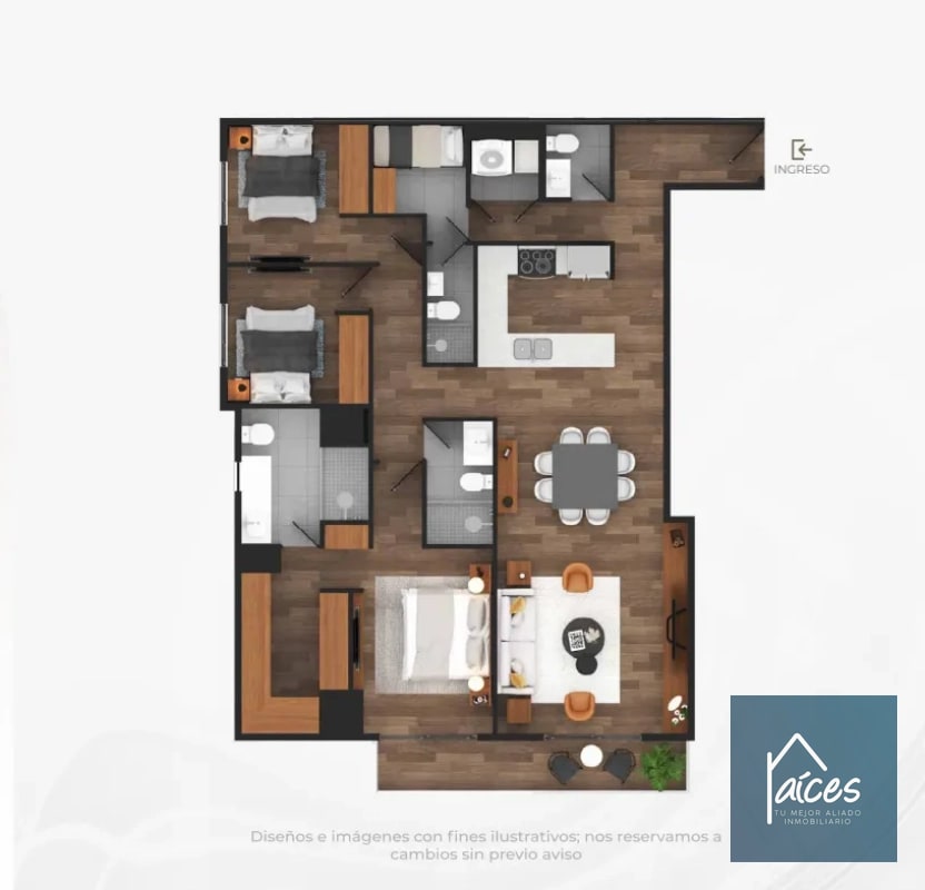 Apartamento en venta Modelo 02 CASALINI LOS ARCOS Zona 10 (D) - 7