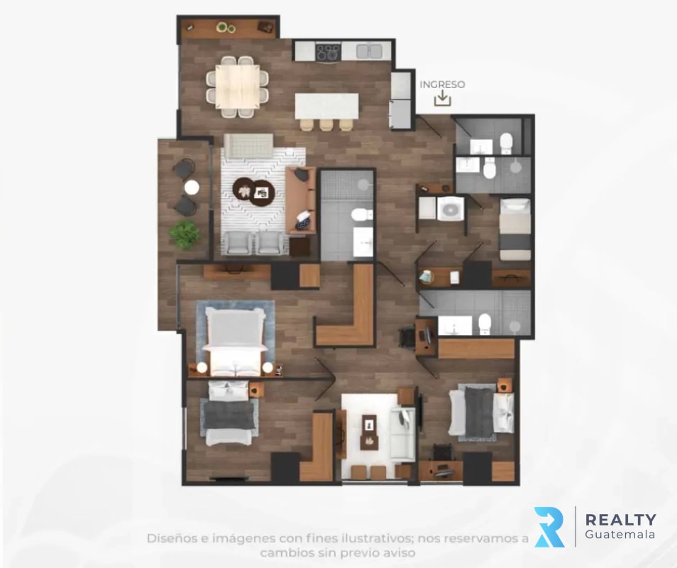 PROYECTO Apartamentos para estrenar Casalini Los Arcos, Zona 10 - 3