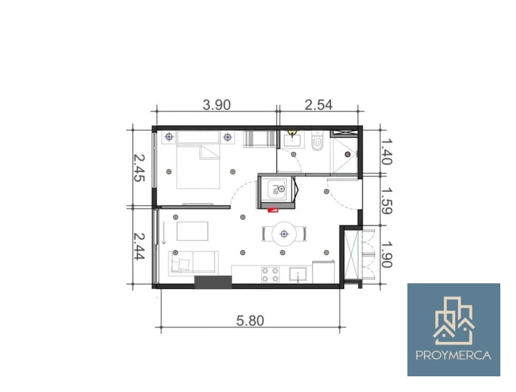 Apartamento en venta, Edificio Hessen, Zona 15 - 8