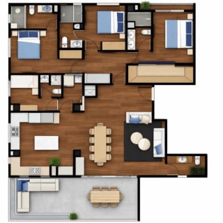 Apartamento con la comodidad de una casa en venta en zona 15 — Apartamento en Venta en Zona 15, Guatemala, Ciudad — miniatura 8 de 17