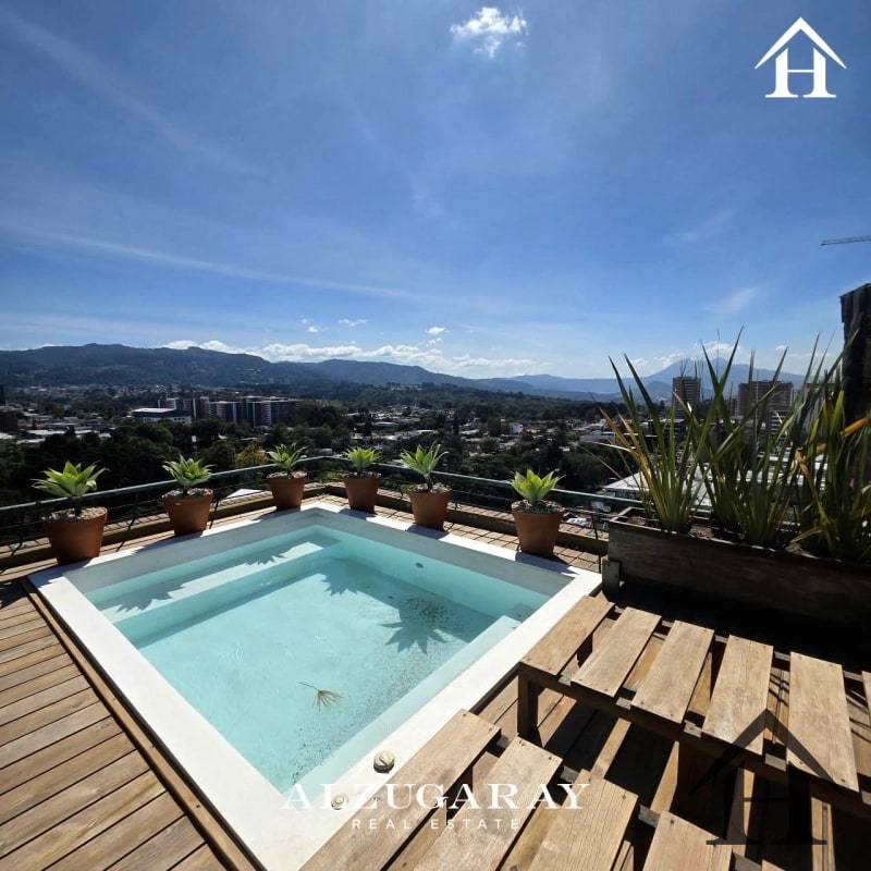 penthouse con jardin pergola y jacuzzi en zona 14 - 11