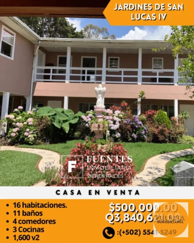 CASA EN VENTA JARDINES DE SAN LUCAS IV — Casa en Venta en San Lucas Sacatepéquez, Sacatepéquez — foto 1 de 8