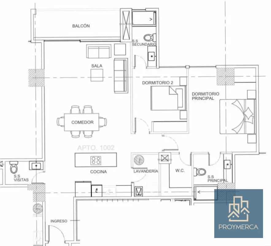 Apartamento en venta, Edificio Albero San Lázaro, Zona 15 - 7